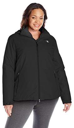 Champion Women's Plus SizeChampion Technical Poly 3-in-1 Systems Jacket Size, Black