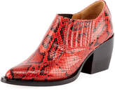 Thumbnail for your product : Chloé Rylee Python-Embossed Ankle Bootie