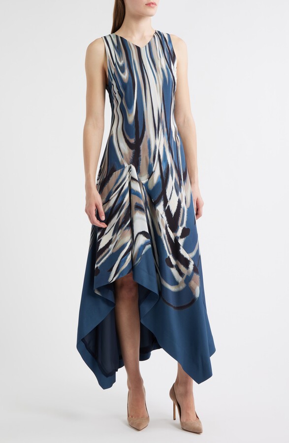 HUGO BOSS Donaria Shark Bite Hem Dress