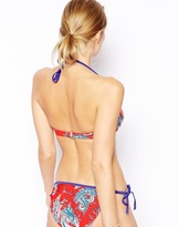 Thumbnail for your product : Warehouse Paisley Twist Bandeau Bikini Top