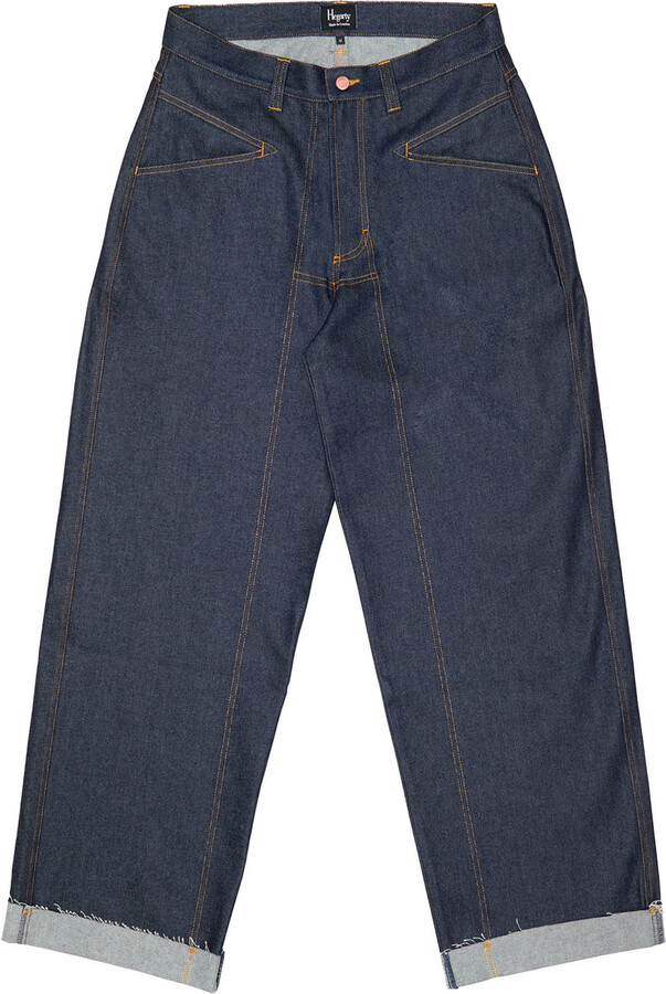 Hegarty Blue Wide Leg High Rise Jeans