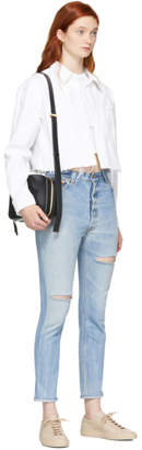 RE/DONE Indigo Levis Edition High-Rise Ankle Crop Jeans