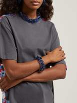 Thumbnail for your product : Marni Braided Perspex Necklace - Womens - Blue