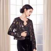 Thumbnail for your product : Lauren Conrad Runway Collection Floral Sequin Crop Jacket - Women's