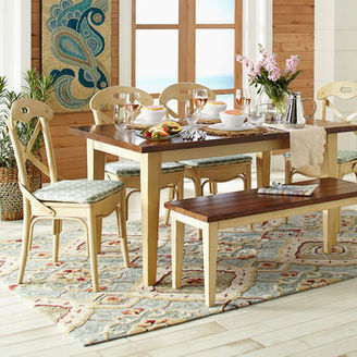 Pier 1 Imports Carmichael Antique Ivory Dining Table