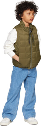 TAION Kids Khaki Quilted Reversible Vest