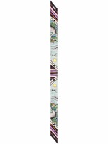 Thumbnail for your product : Burberry Mixed-Print Skinny Silk Scarf