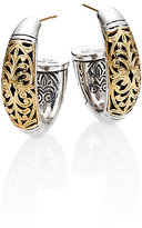 Thumbnail for your product : Konstantino Classic Daphne 18K Yellow Gold & Sterling Silver Filigree Hoop Earrings/0.9"