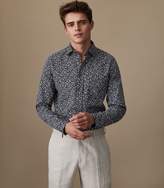 Thumbnail for your product : Reiss CECI FLORAL PRINTED SHIRT Navy