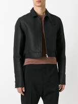 Thumbnail for your product : Rick Owens cropped high-low hem jacket