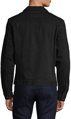 John Varvatos Spread Collar Denim Jacket