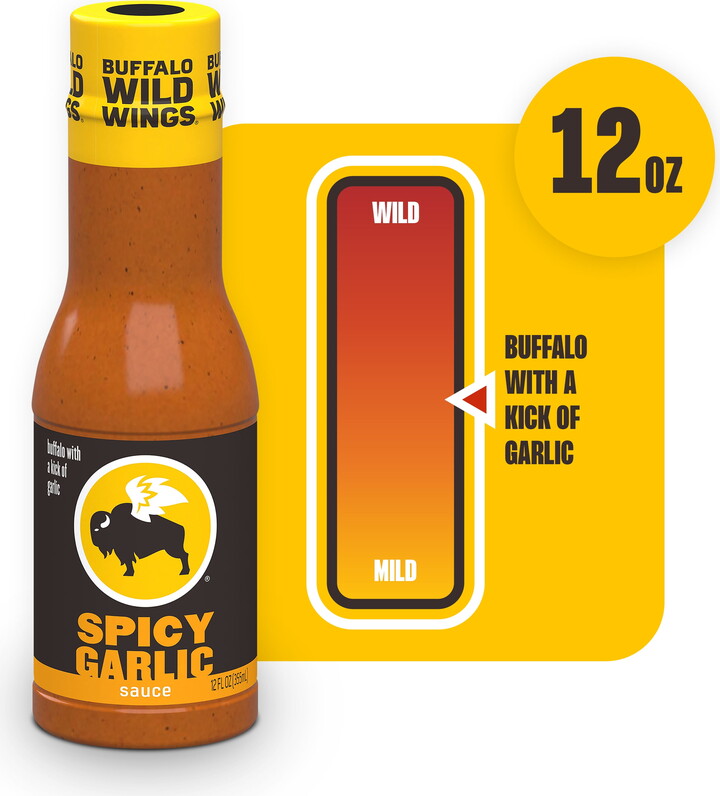 Buffalo Wild Wings Spicy Garlic Buffalo Sauce, 12 fl. oz.