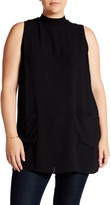 Thumbnail for your product : Bobeau Two Pocket Side Slit Tunic (Plus)