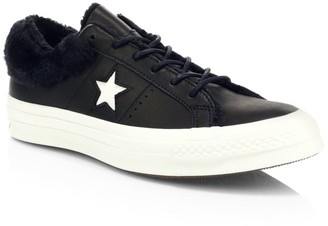 Converse One Star Faux Fur Low-Top Sneakers