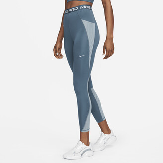 Nike Women's Pro High-Waisted Leggings with Pockets in Blue - ShopStyle  Activewear Pants