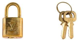 Louis Vuitton Brass Lock and Key Set