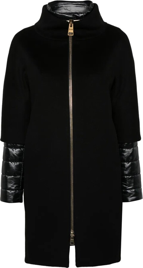 Detachable-Panels Wool Coat