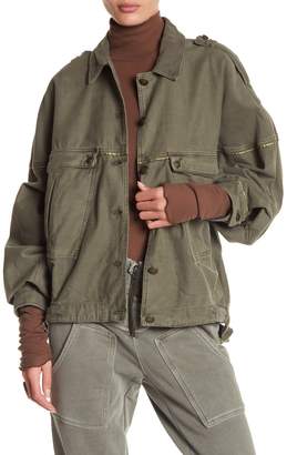 Free People Slouchy Military Jacket