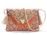 Antik batik Awa Wallet Embroidered, Beaded and Mirrored Clutch Bag