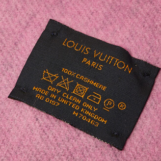 Louis Vuitton Indigo & Pink Reykjavik Cashmere Scarf
