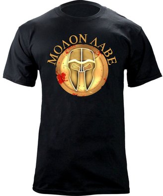 USAMM Molon Labe Ancient Shield T-Shirt (2XL, )