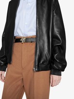 Thumbnail for your product : Gucci Leather belt with tiger head