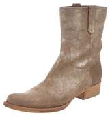 Thumbnail for your product : Jimmy Choo Metallic Nubuck Ankle Boots