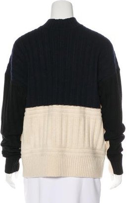 MS MIN Colorblock Wool Sweater w/ Tags