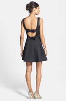 Thumbnail for your product : Erin Fetherston ERIN 'Veronica' Back Bow Detail Jacquard Fit & Flare Dress