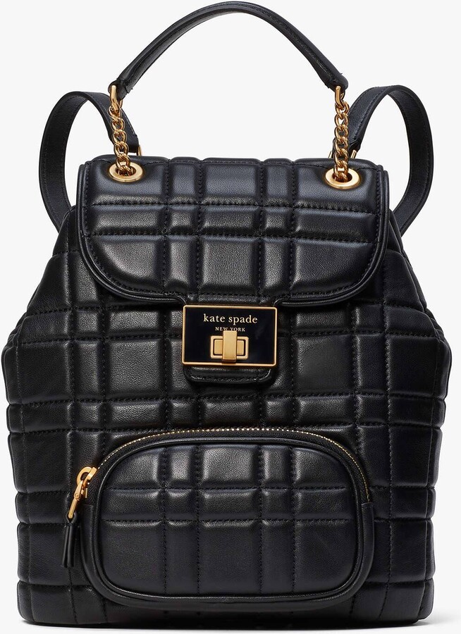 Total 92+ imagen kate spade black quilted purse - Abzlocal.mx