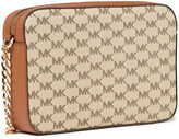 Thumbnail for your product : MICHAEL Michael Kors Jet Set Logo-print Faux Leather Shoulder Bag