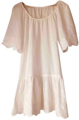 Masscob White Cotton Dress for Women