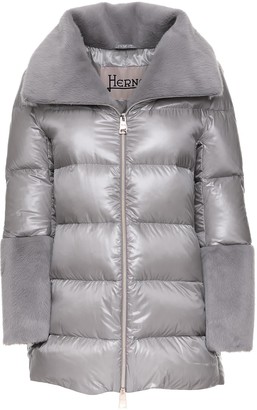herno funnel neck puffer jacket