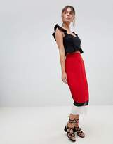 Thumbnail for your product : PrettyLittleThing Colourblock Pleated Skirt