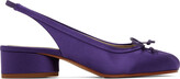 Thumbnail for your product : Maison Margiela Purple Tabi Slingback Heels