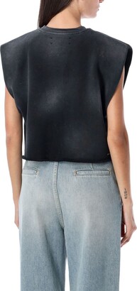 Tシャツ・カットソー Amiri Crop T-shirt Amiri Black cotton vintage tiger crop t-shirt - Men