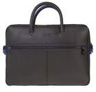 New Mens Armani Jeans Black Textured Pvc Shoulder Bag Laptop Bags