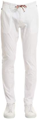 Berwich 17.5cm Slim Stretch Cotton Poplin Pants