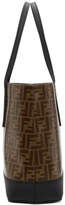 Thumbnail for your product : Fendi Brown and Black Forever Shopper Tote