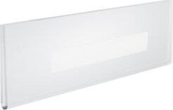 Azar Displays Self Adhesive Tape Clear Acrylic Wall Sign Holder Frame 8.5" W x 2.5" H - Landscape/ Horizontal, 10-Pack