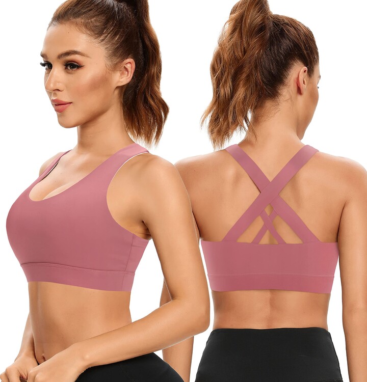 XUNYU Women Workout Tank Tops with Built in Bras - Ribbed Crop Racerback  Athletic Shirts High Neck Sports Yoga Activewear
