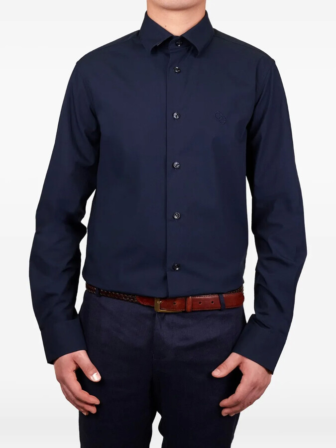 Class Roberto Cavalli Long-Sleeve Button-Fastening Shirt