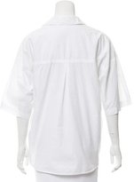 Thumbnail for your product : Organic by John Patrick Oversize Button-Up Top
