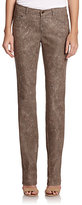 Thumbnail for your product : Lafayette 148 New York Reptile-Print Jeans
