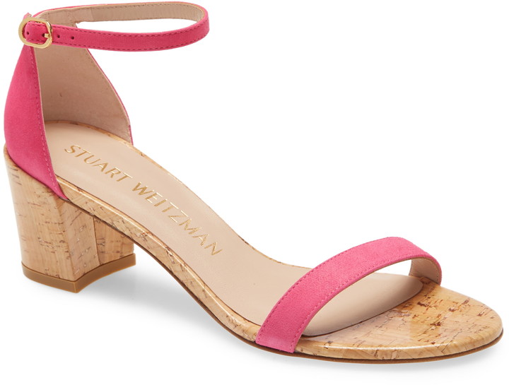simple ankle strap sandal stuart weitzman