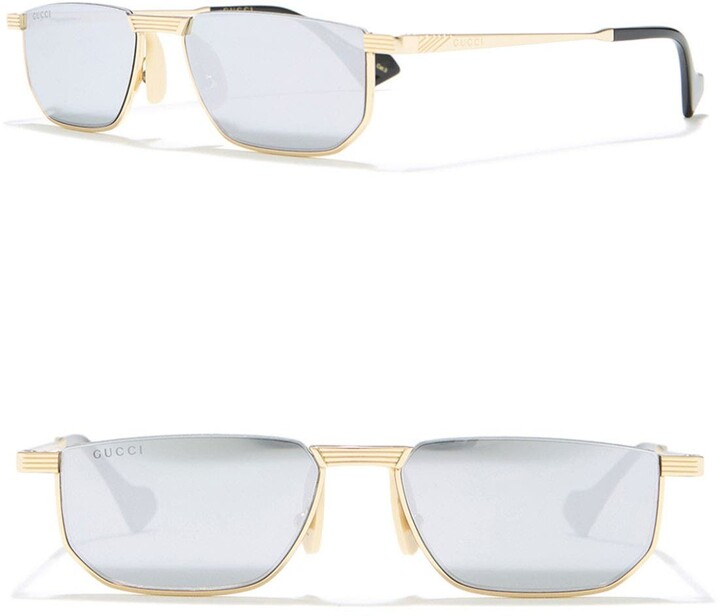 Gucci 52mm Rectangle Sunglasses - ShopStyle