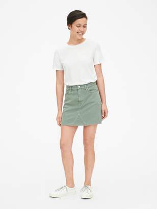 Gap High Rise Denim Mini Skirt