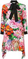 Thumbnail for your product : Mary Katrantzou floral print asymmetric dress