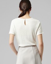 Thumbnail for your product : Reiss Tee - Spot Lace