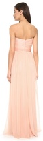 Thumbnail for your product : Notte by Marchesa 3135 Notte by Marchesa Strapless Chiffon Gown with Organza Bow
